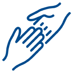 Helping hands icon